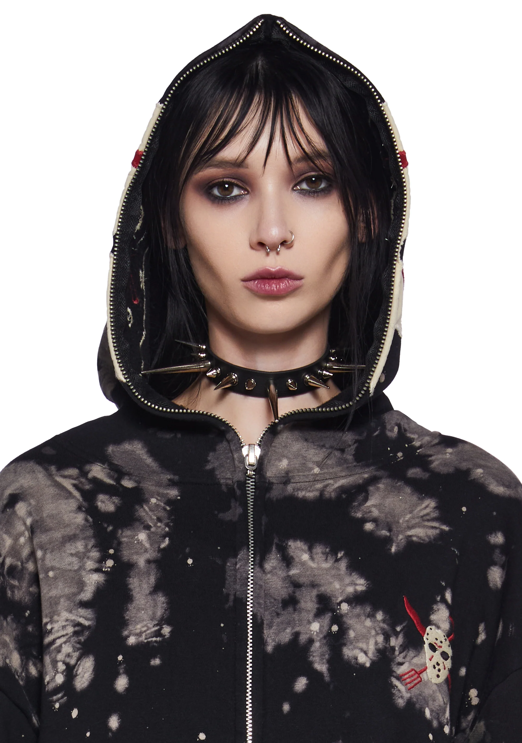 Vile Voorhees Mask Zip-Up Hoodie - Image 5