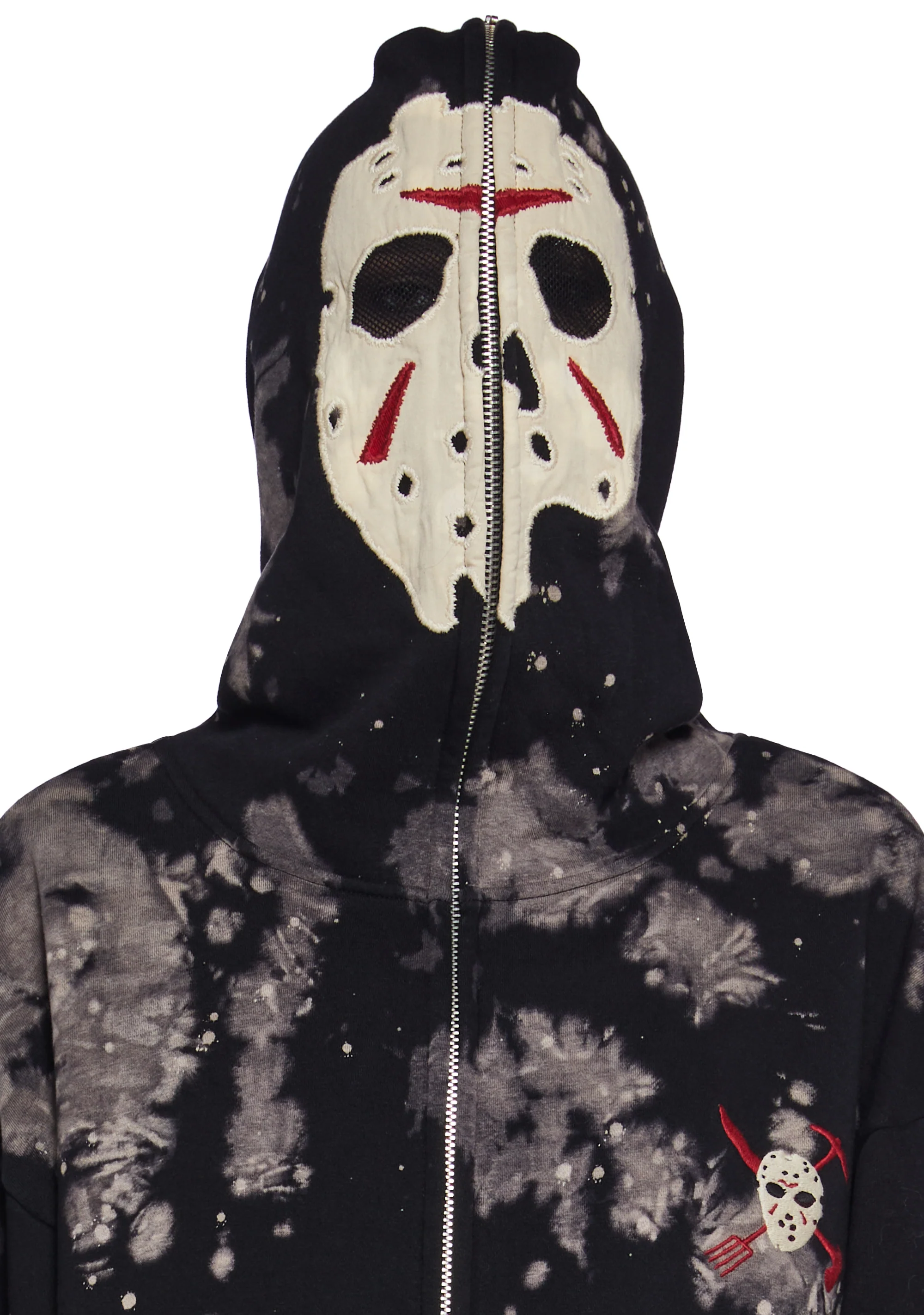 Vile Voorhees Mask Zip-Up Hoodie - Image 6