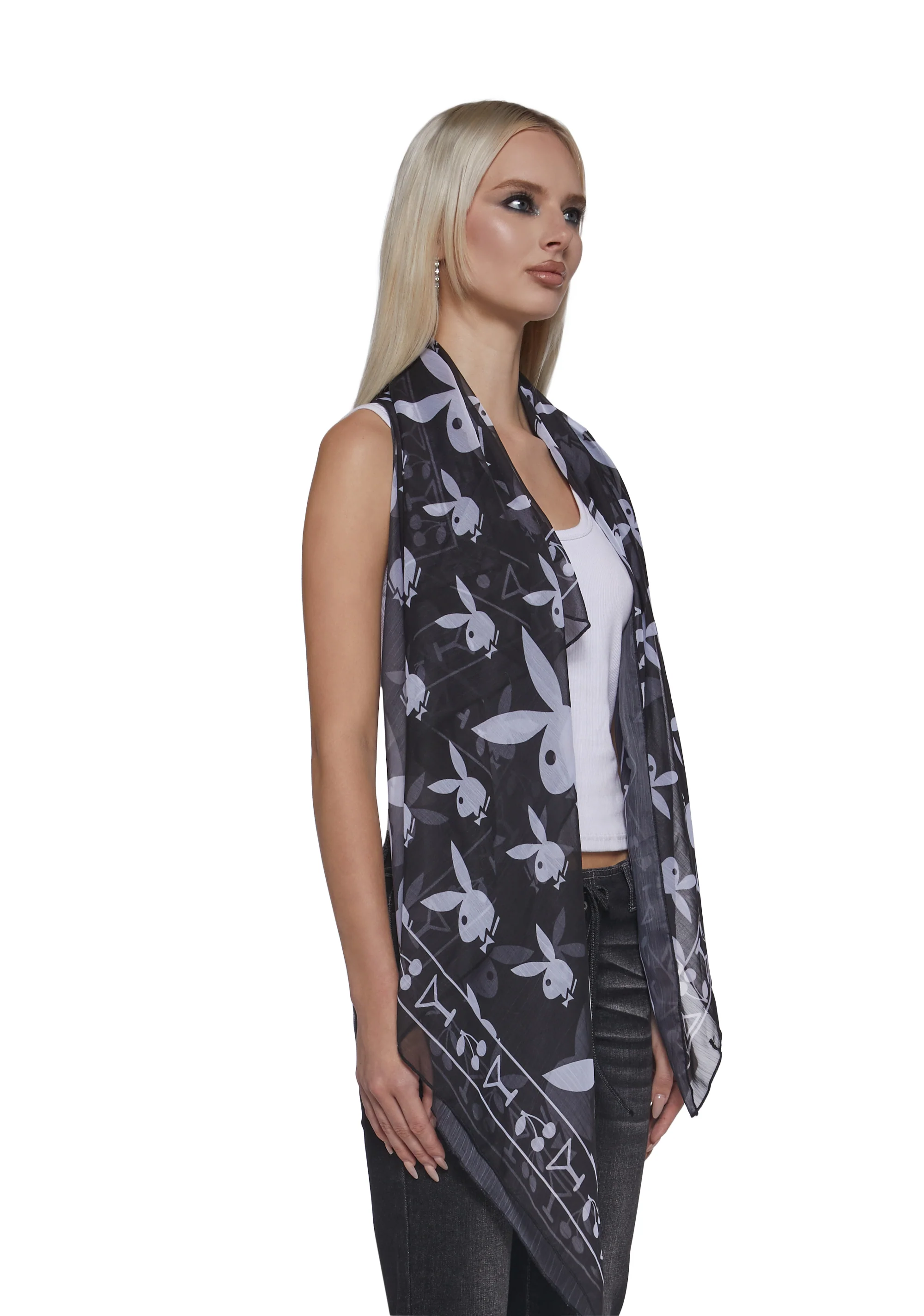 Playboy Printed Scarf - Image 3