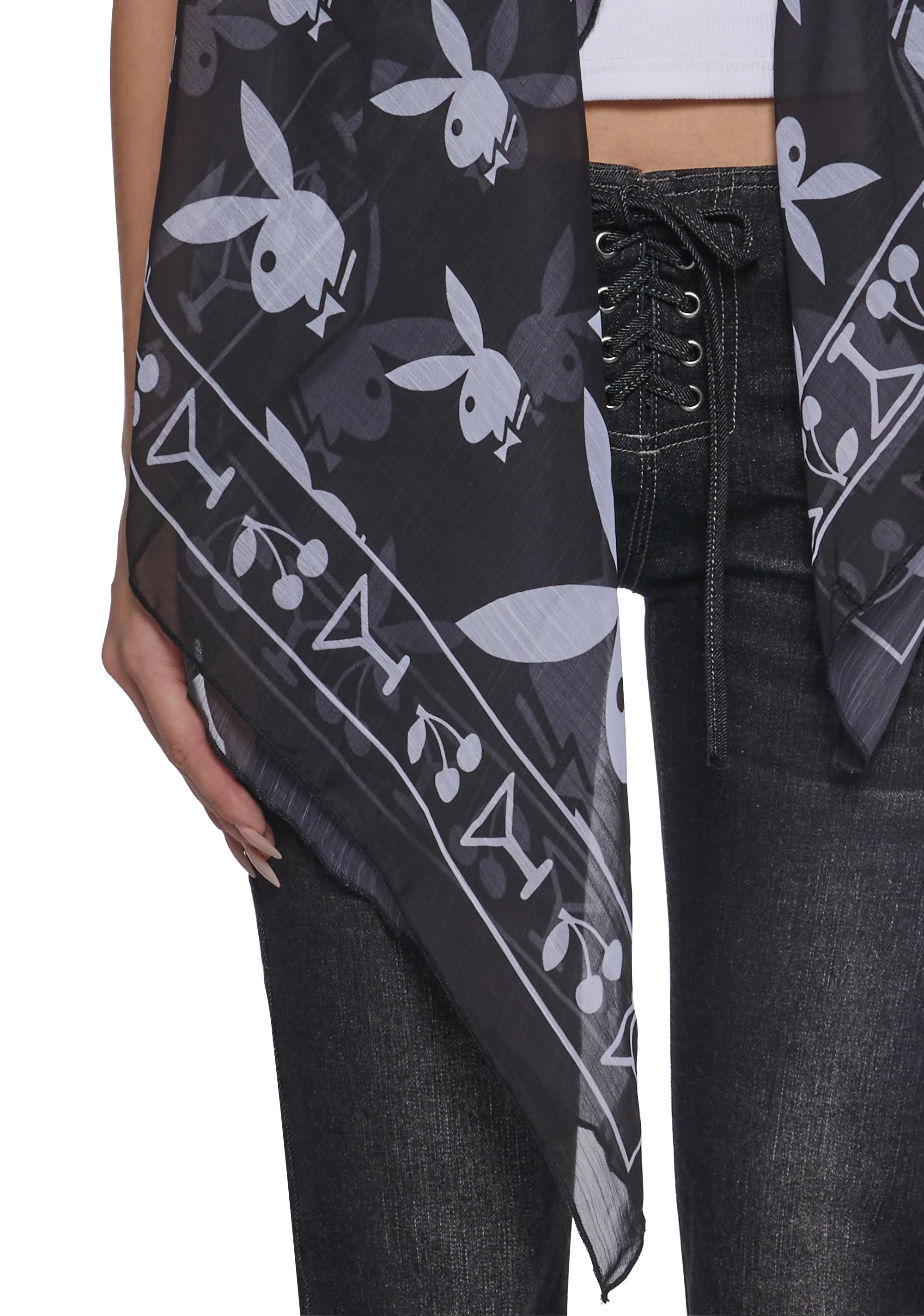 Playboy Printed Scarf - Image 4