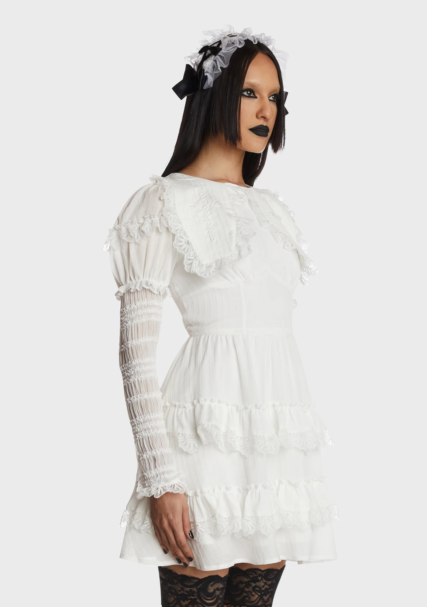 White Angel Frilly Dress - Image 4