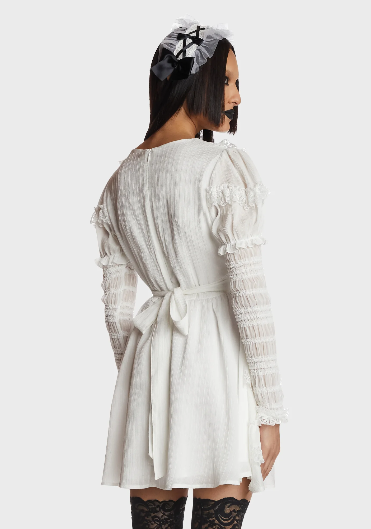 White Angel Frilly Dress - Image 5