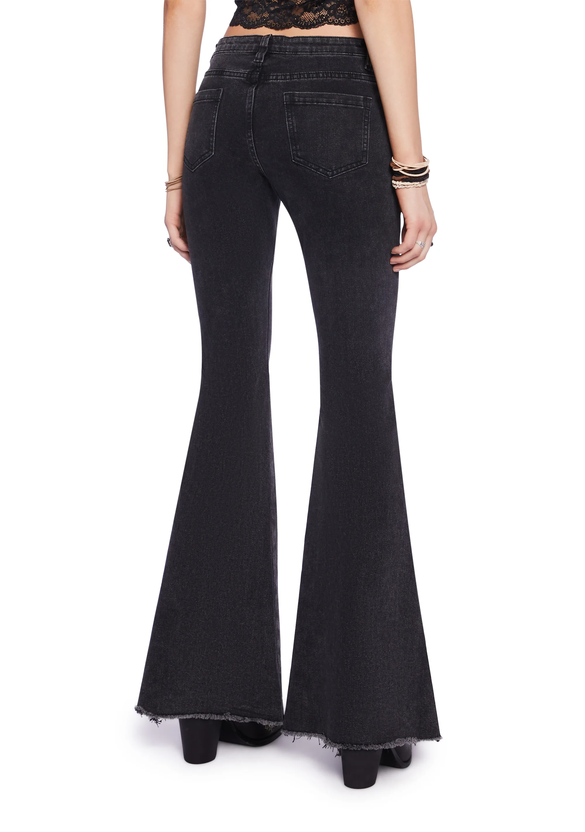 Wild Wanderer Flare Jeans - Black - Image 4
