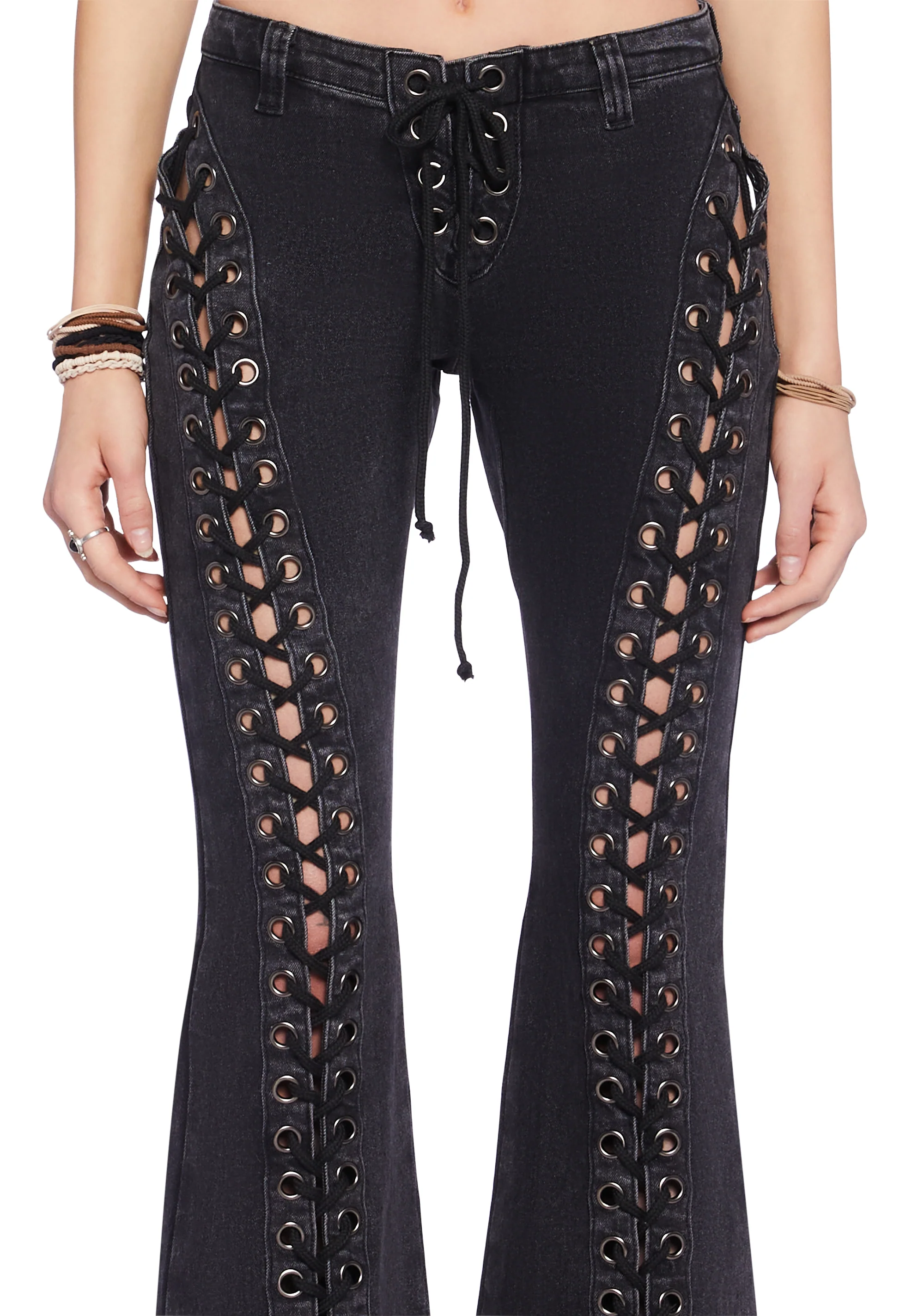 Wild Wanderer Flare Jeans - Black - Image 5