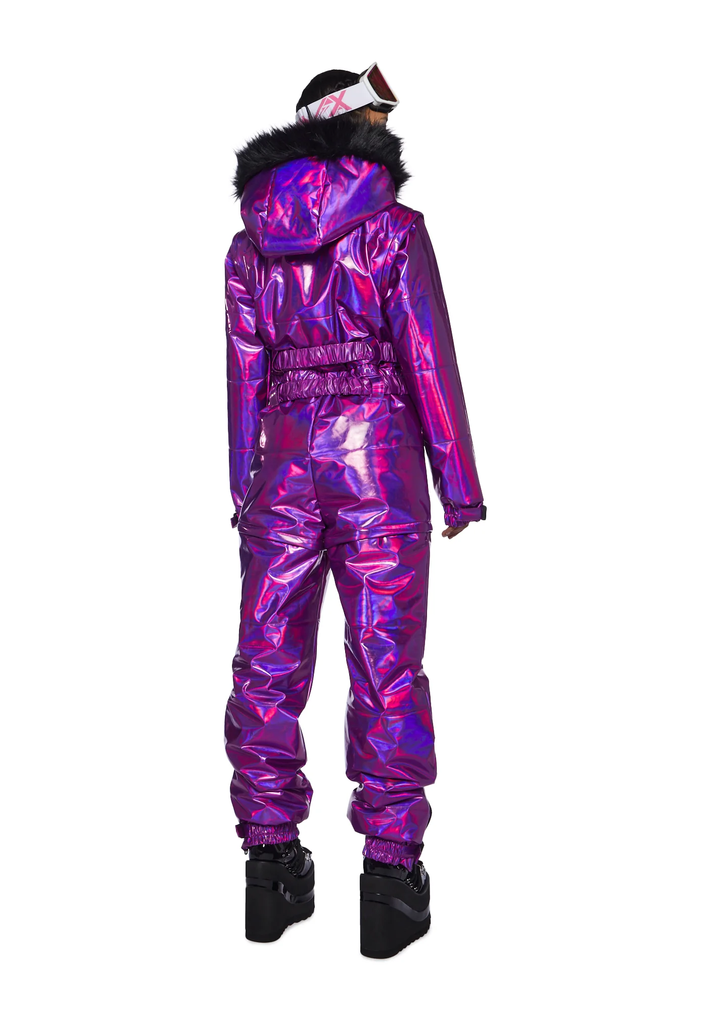 Aurora Beam Holographic Snowsuit - Purple - Image 4