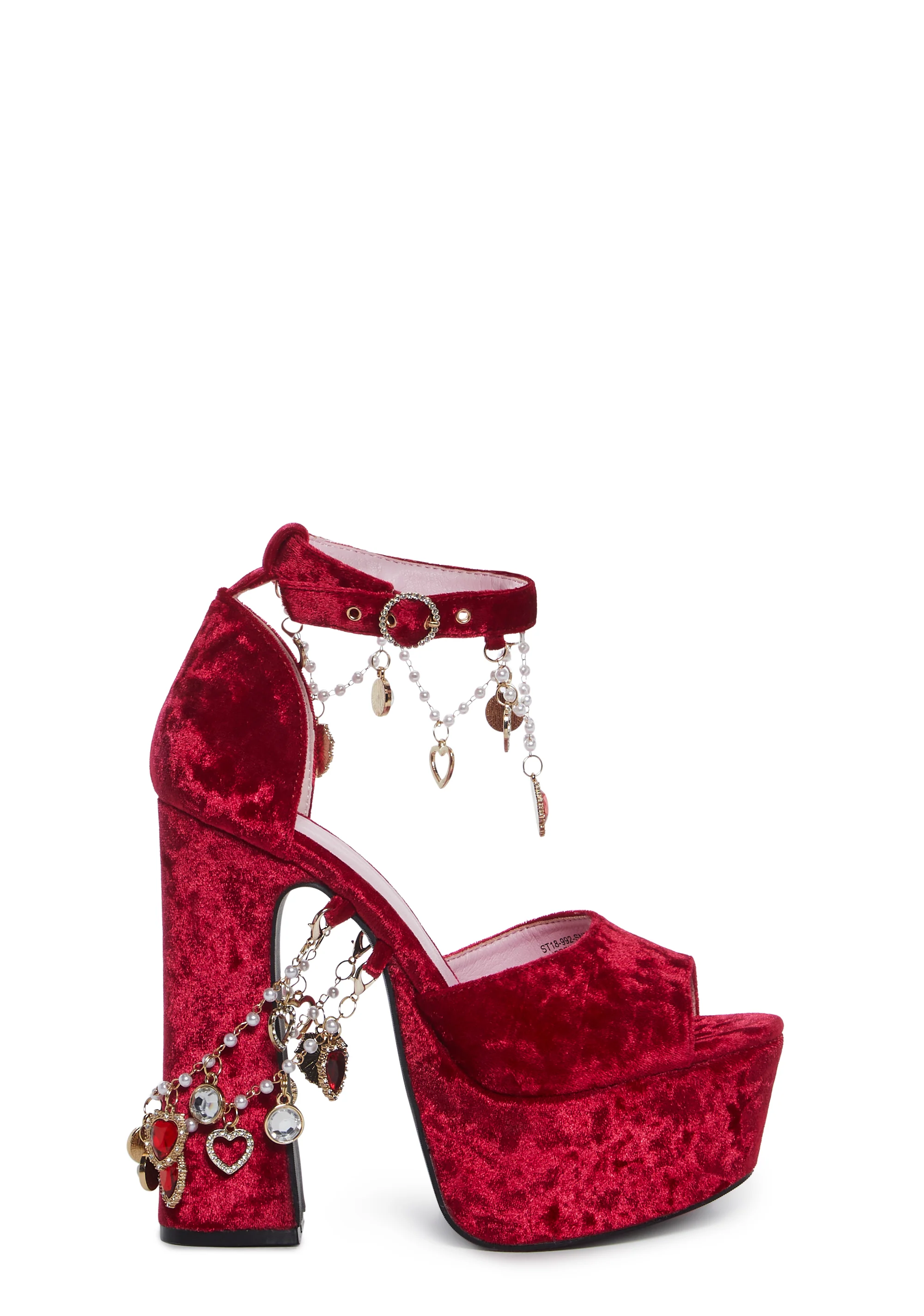 Holy Revelation Platform Heels - Ruby - Image 5